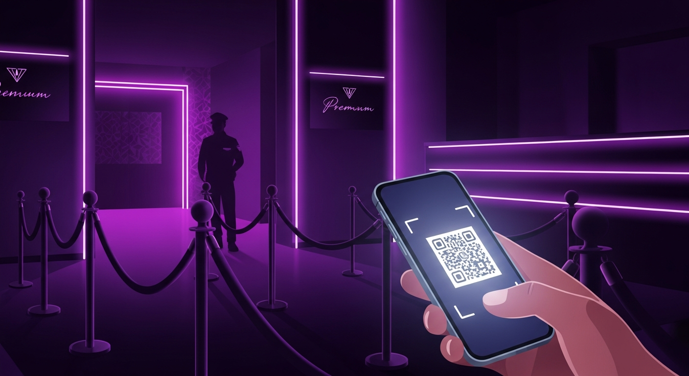 Check-in QR all'ingresso
